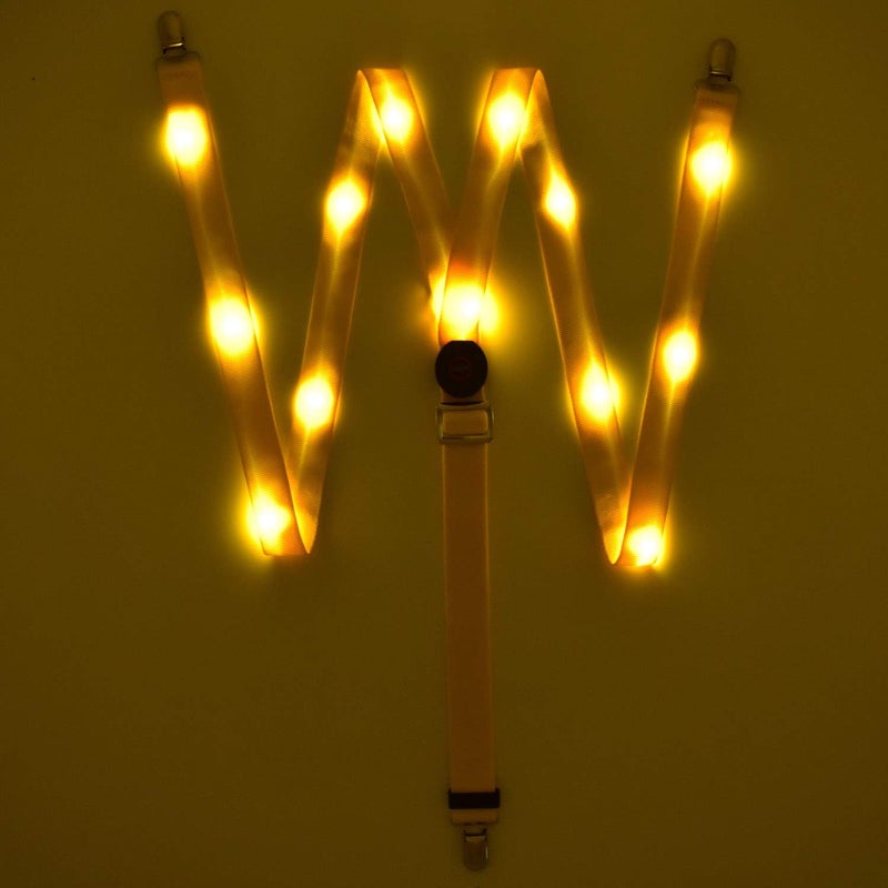AMNQUERXUS Christmas LED Glow Light Up Suspenders Trouser Braces Y Shape Suspenders for Men Women - Image 3